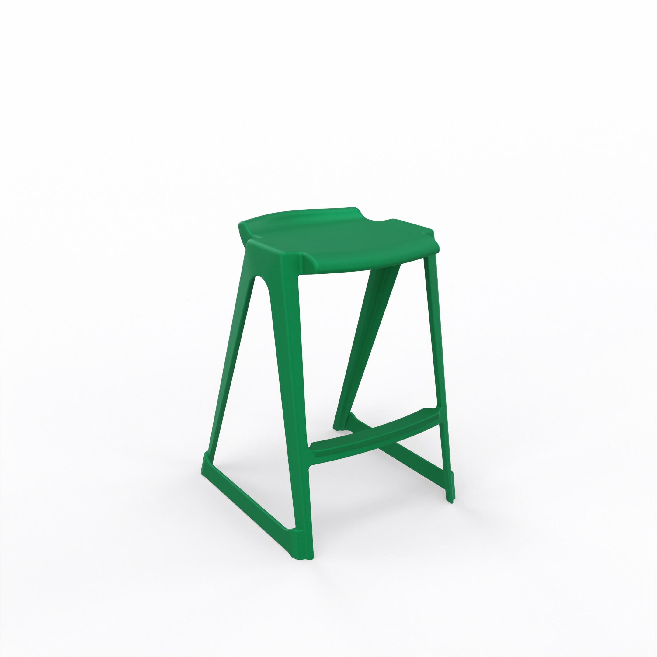 en one stool H685 Low Back - Bottle Green - Angle.jpg